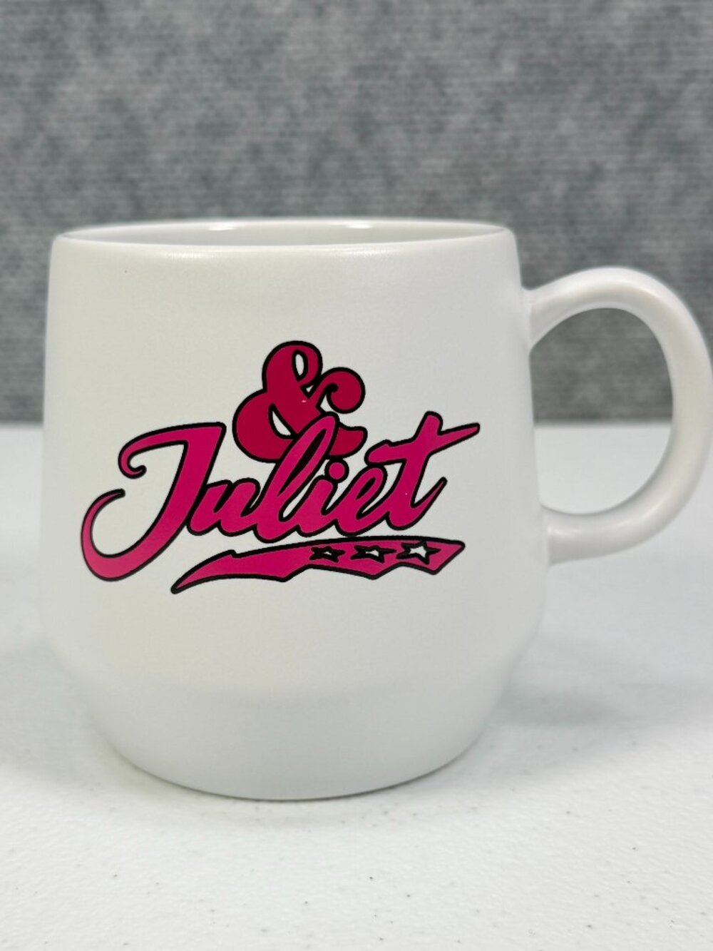& Juliet Romeo Who Mug 16 oz Official Broadway Musical Souvenir Ceramic Cup